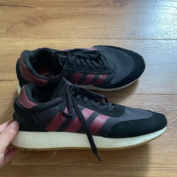 Men’s Adidas Original I-5923 Black/Collegiate Burgundy - Picture 2 of 3